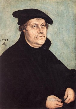 marriage portrait of isaac massa en beatrix van der laen Painting - Portrait Of Martin Luther Renaissance Lucas Cranach the Elder